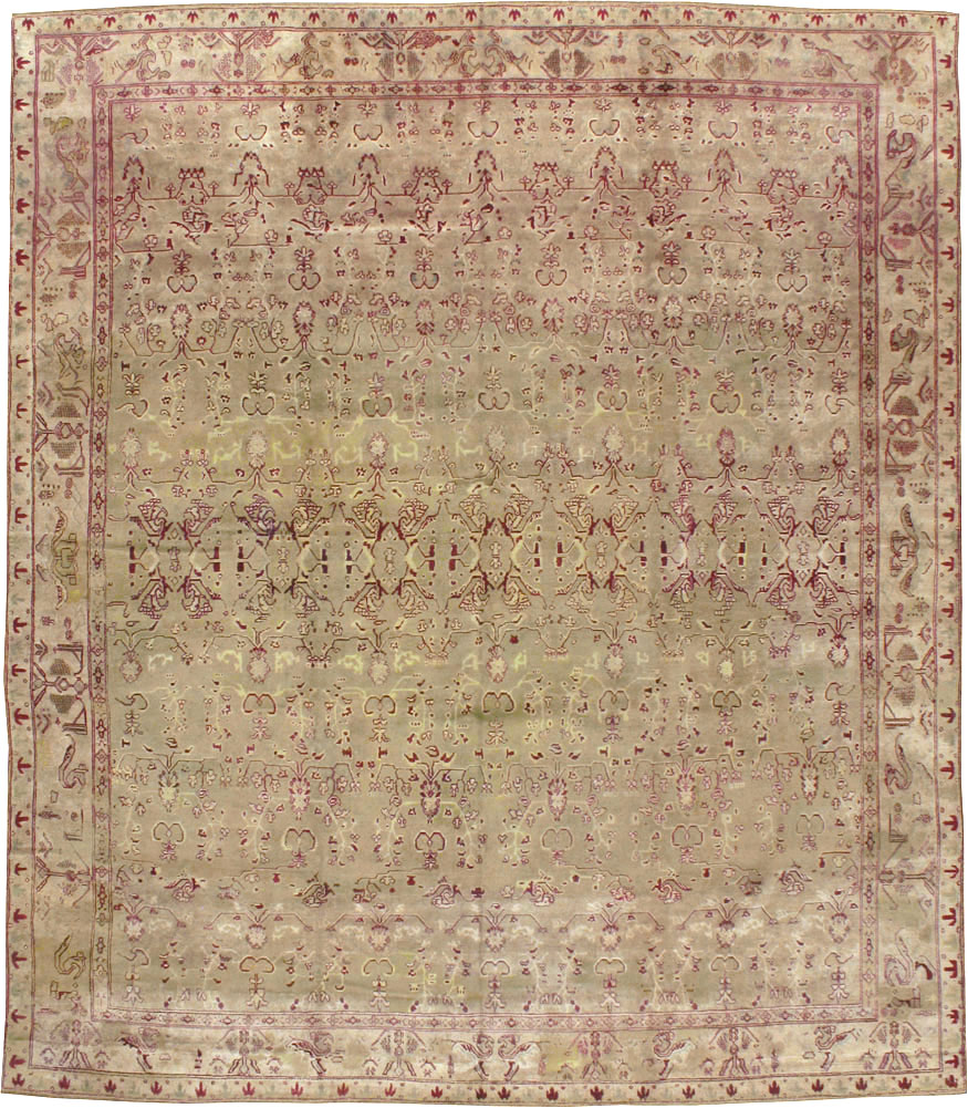 Antique Indian Agra Carpet, No.17051 - Galerie Shabab