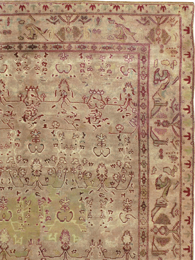 Antique Indian Agra Carpet, No.17051 - Galerie Shabab