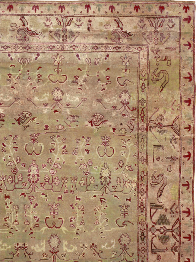 Antique Indian Agra Carpet, No.17051 - Galerie Shabab