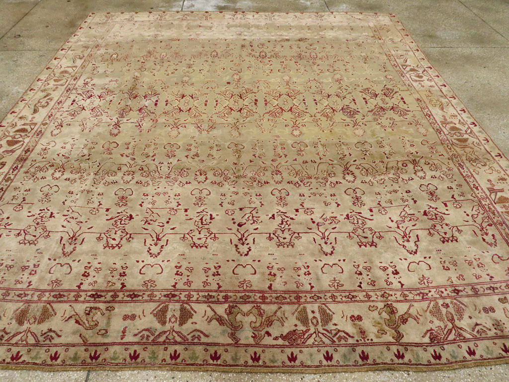 Antique Indian Agra Carpet, No.17051 - Galerie Shabab
