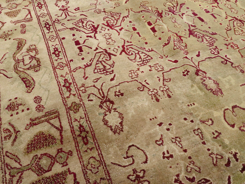 Antique Indian Agra Carpet, No.17051 - Galerie Shabab