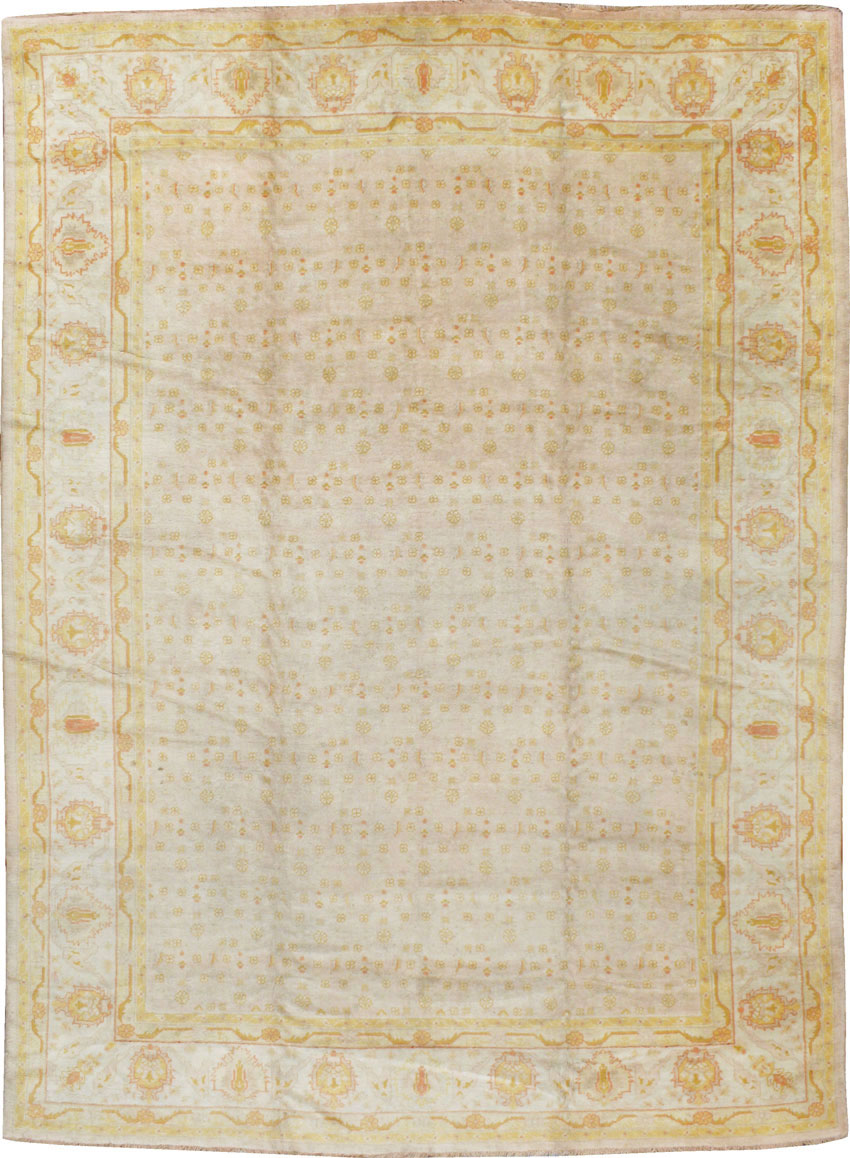 Antique Turkish Oushak Carpet, No.17077 - Galerie Shabab