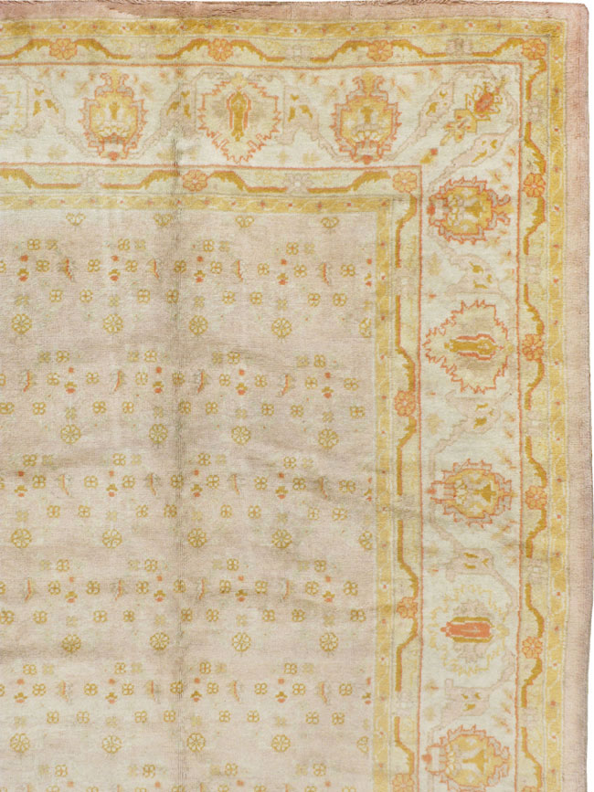 Antique Turkish Oushak Carpet, No.17077 - Galerie Shabab