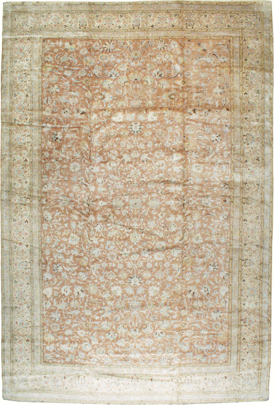 Vintage Persian Nain Carpet, No.17092 - Galerie Shabab