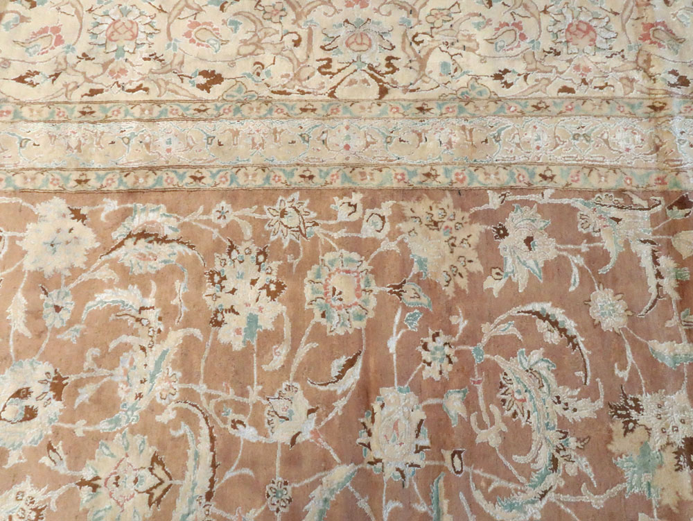 Vintage Persian Nain Carpet, No.17092 - Galerie Shabab