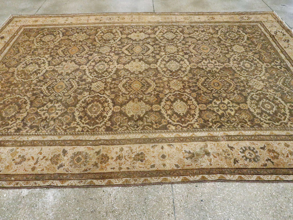 Antique Persian Mahal Room Size Carpet, No.17104 - Galerie Shabab