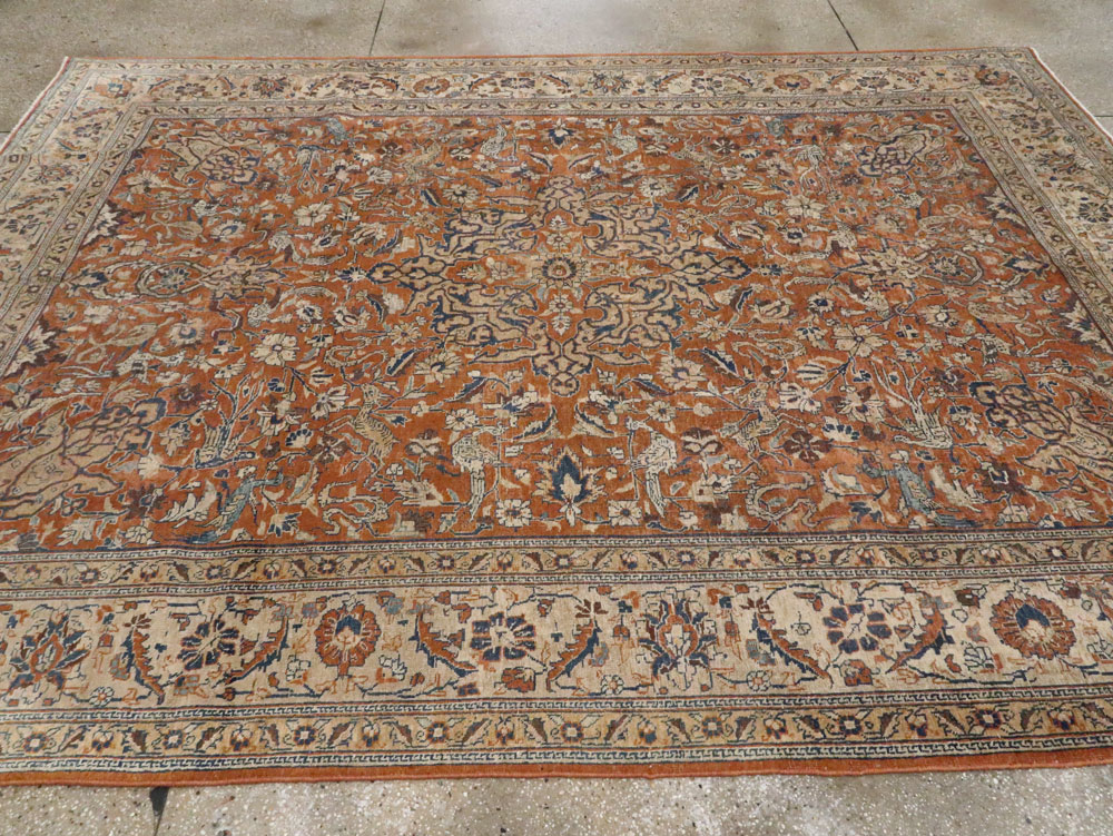 Antique Persian Tabriz Carpet, No.17115 - Galerie Shabab