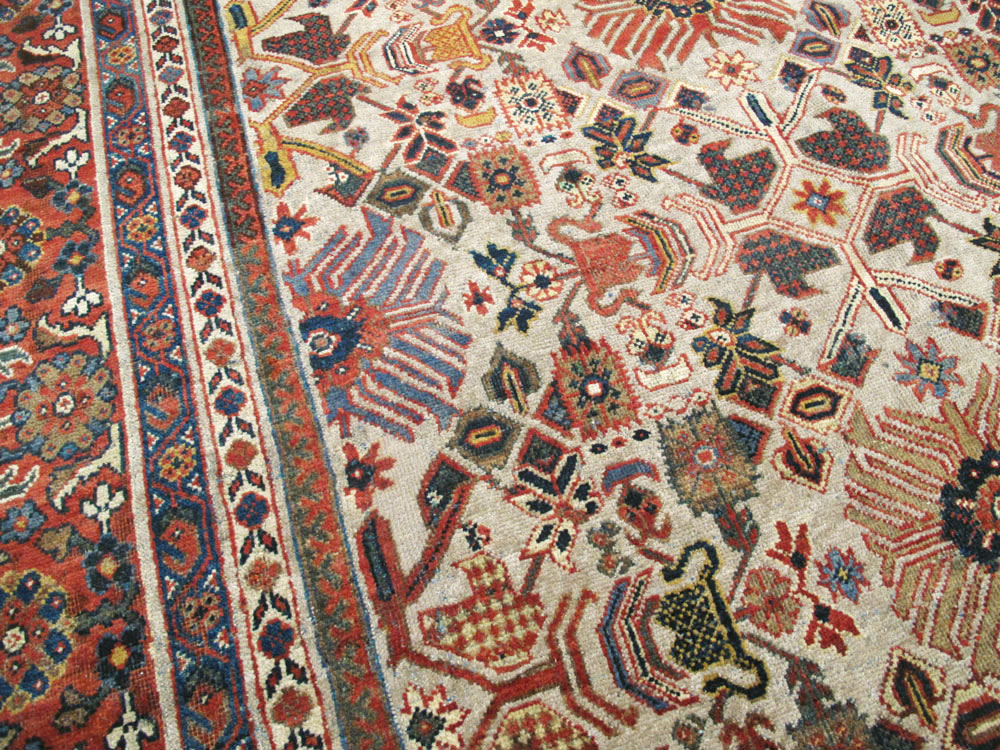 Antique Persian Mahal Carpet, No.17121 - Galerie Shabab
