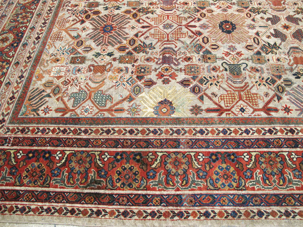Antique Persian Mahal Carpet, No.17121 - Galerie Shabab