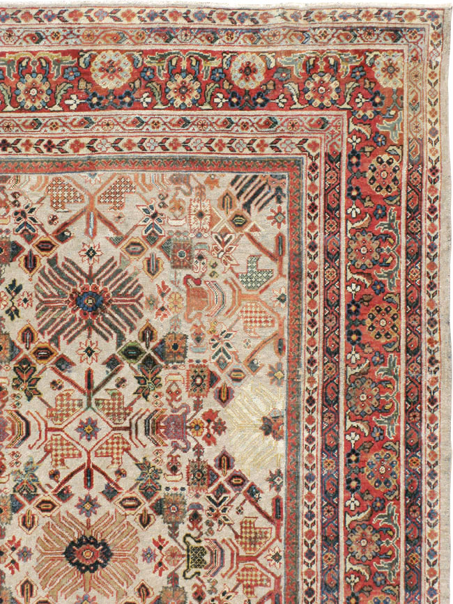 Antique Persian Mahal Carpet, No.17121 - Galerie Shabab
