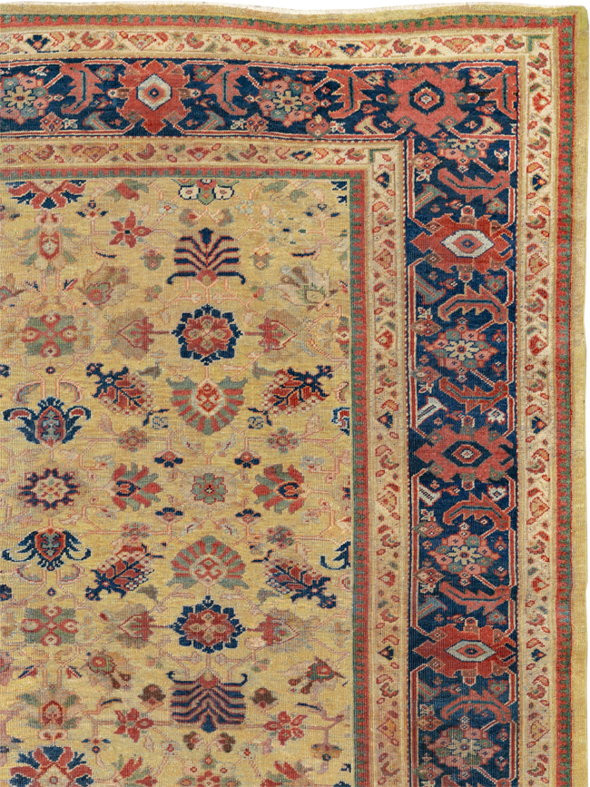 Antique Persian Mahal Large Room Size Carpet, No.17132 - Galerie Shabab