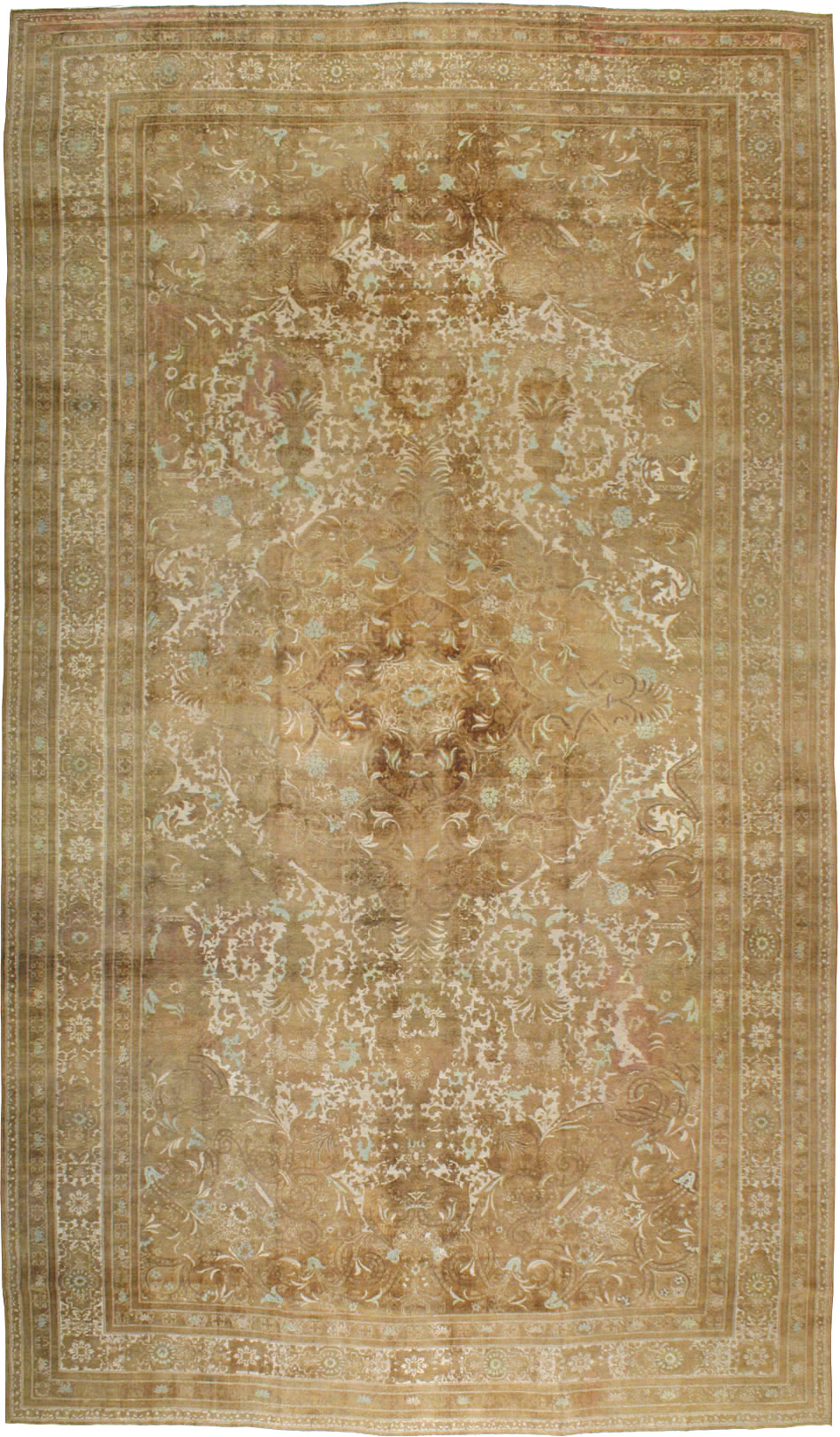 Antique Persian Mashad Carpet, No.17145 - Galerie Shabab