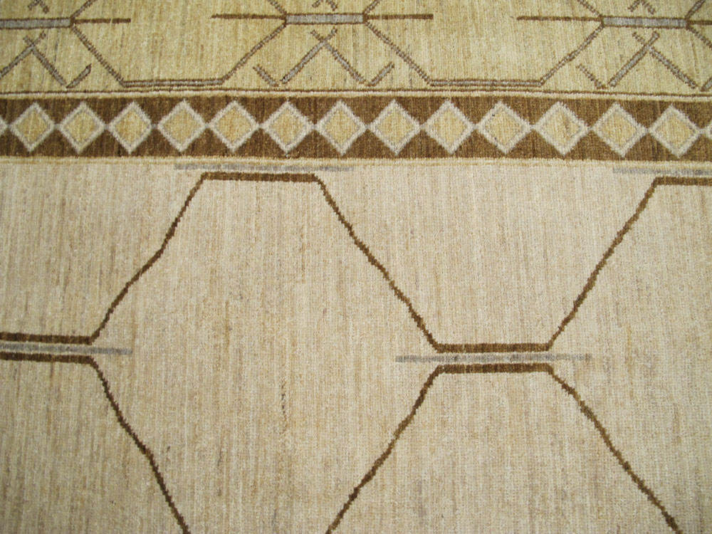 Vintage Persian Tabriz Modernist Carpet, No.17156 - Galerie Shabab