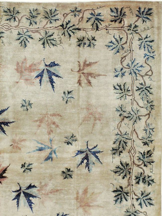 Vintage Persian Mashad Modernist Carpet, No.17159 - Galerie Shabab