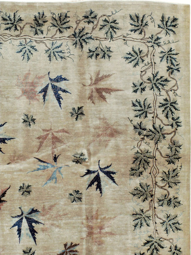 Vintage Persian Mashad Modernist Carpet, No.17159 - Galerie Shabab