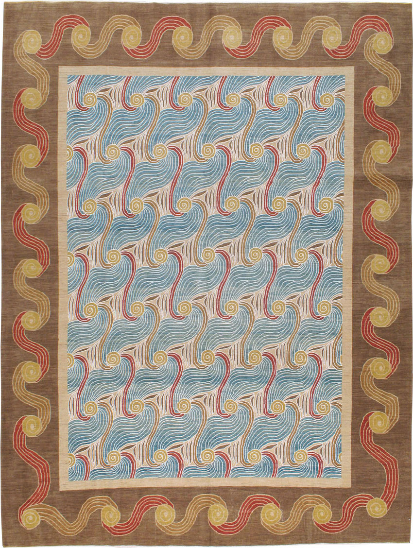 Modern Persian Tabriz Room Size Carpet, No.17161 - Galerie Shabab