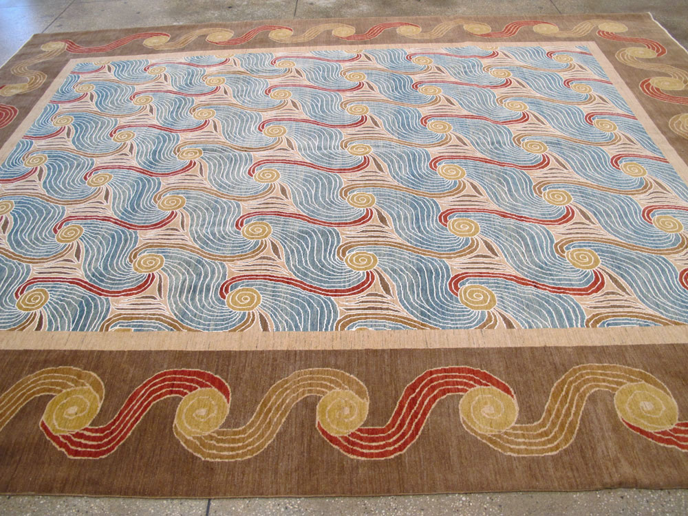 Modern Persian Tabriz Room Size Carpet, No.17161 - Galerie Shabab