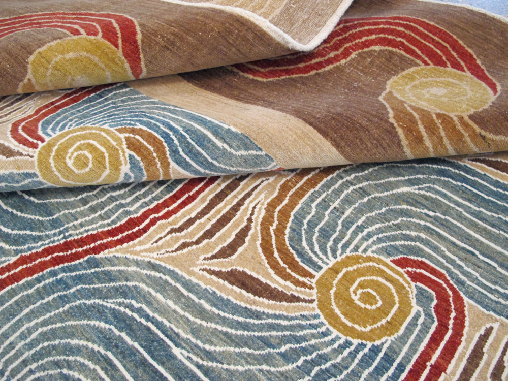 Modern Persian Tabriz Room Size Carpet, No.17161 - Galerie Shabab