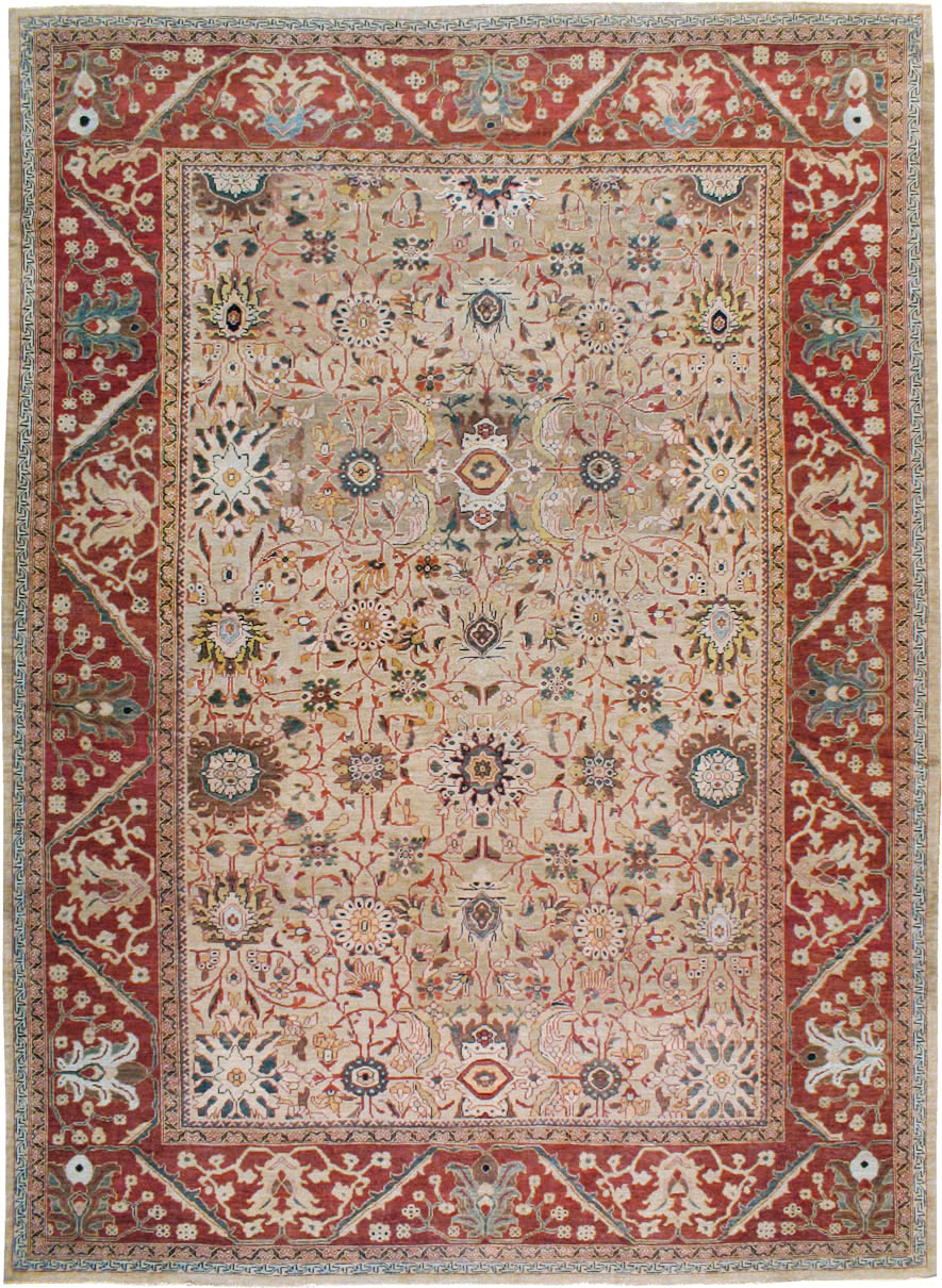 Antique Persian Mahal Carpet, No.17162 - Galerie Shabab