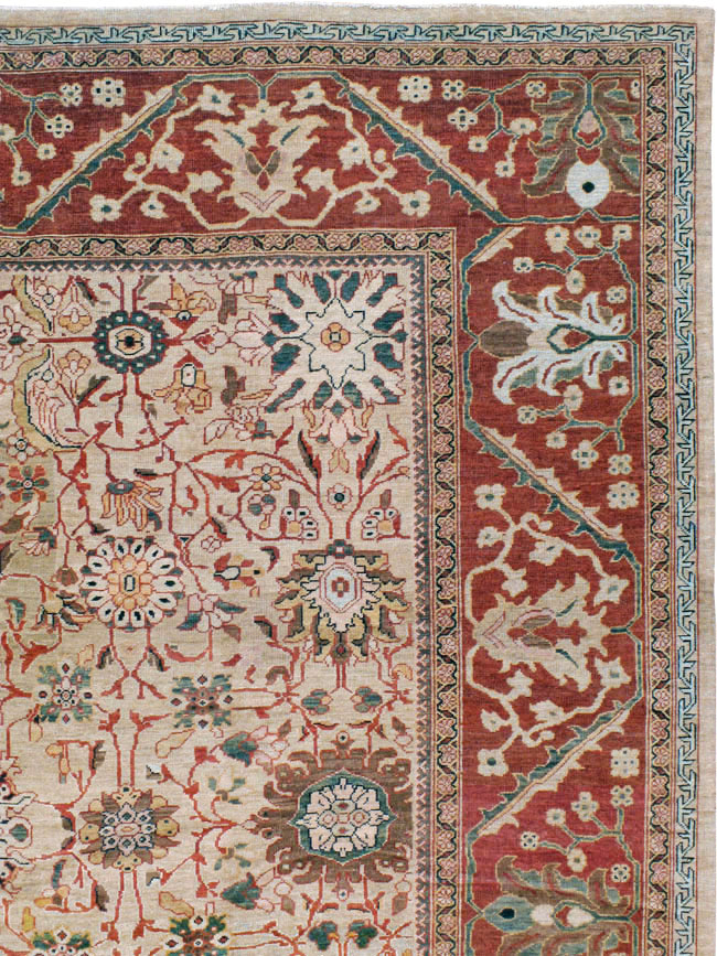Antique Persian Mahal Carpet, No.17162 - Galerie Shabab