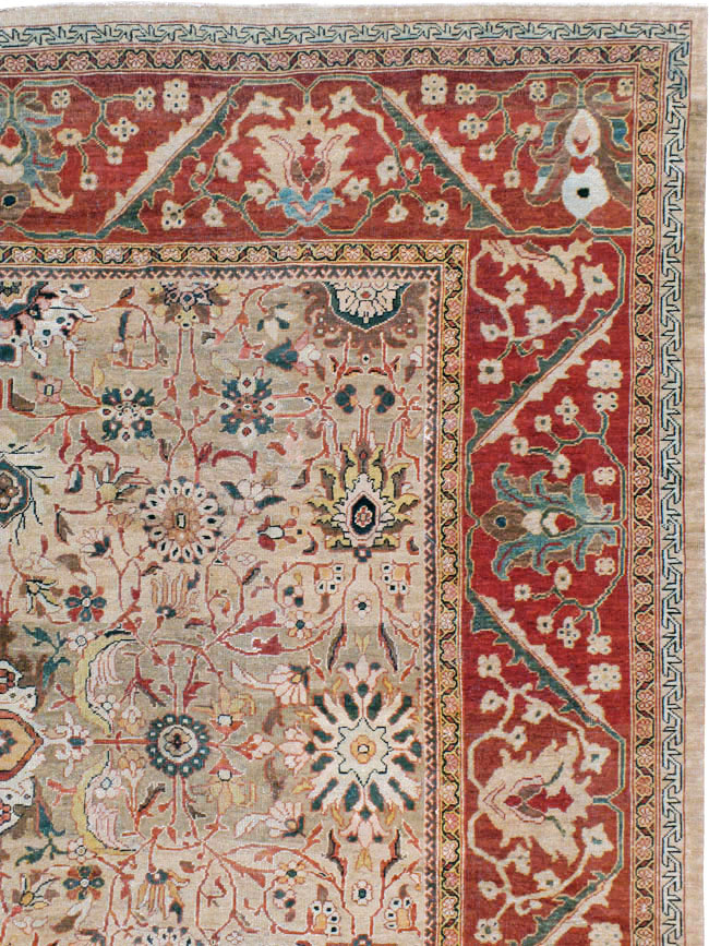 Antique Persian Mahal Carpet, No.17162 - Galerie Shabab