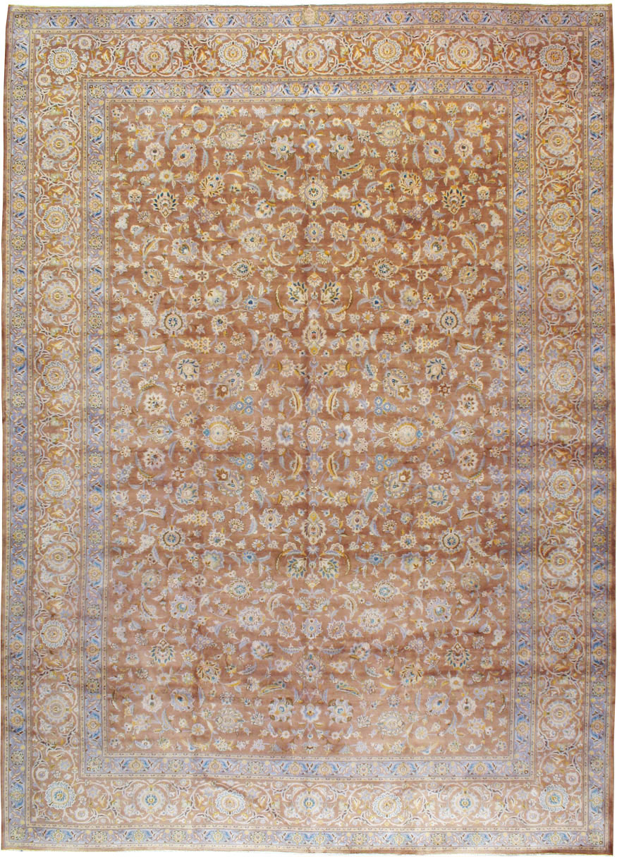 Vintage Persian Kashan Carpet, No.17195 - Galerie Shabab