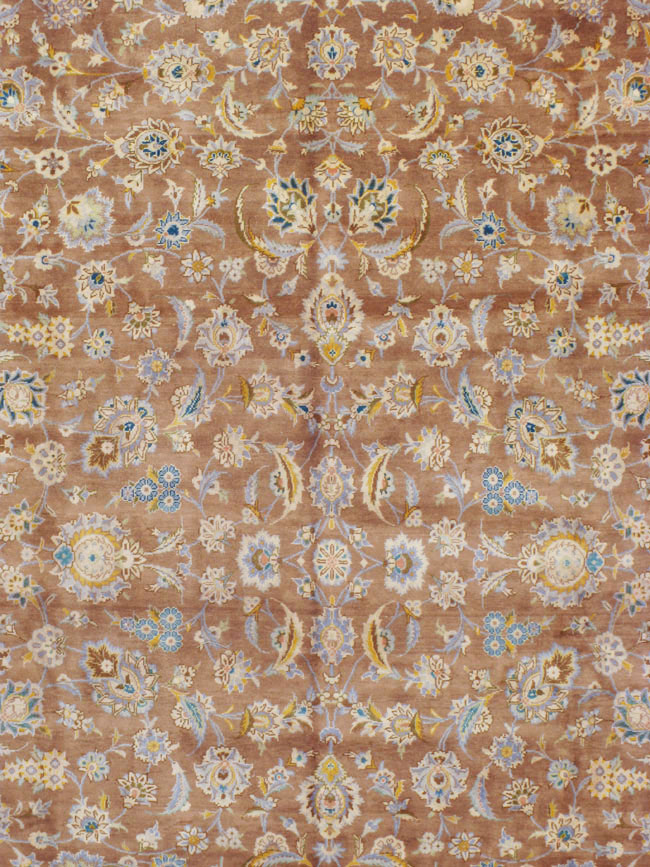 Vintage Persian Kashan Carpet, No.17195 - Galerie Shabab