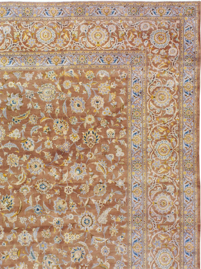 Vintage Persian Kashan Carpet, No.17195 - Galerie Shabab