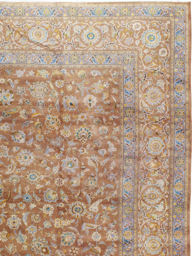 Vintage Persian Kashan Carpet, No.17195 - Galerie Shabab