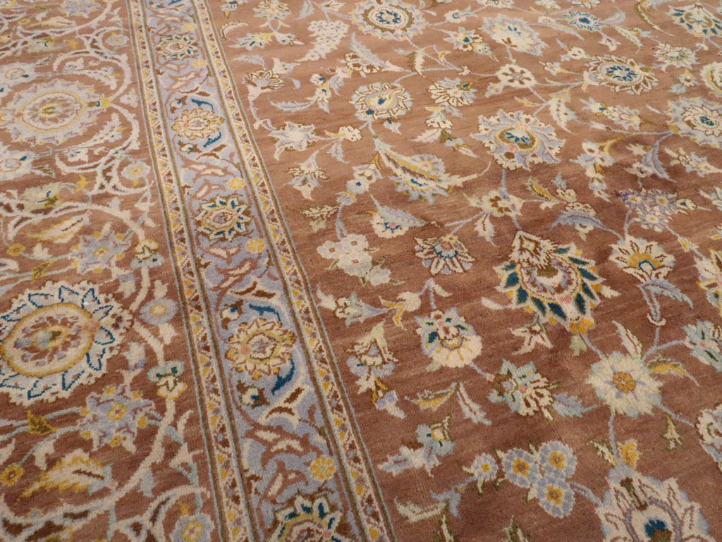 Vintage Persian Kashan Carpet, No.17195 - Galerie Shabab