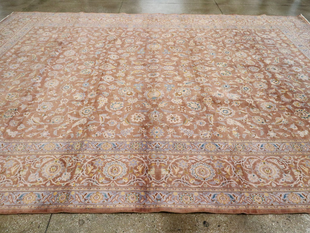 Vintage Persian Kashan Carpet, No.17195 - Galerie Shabab