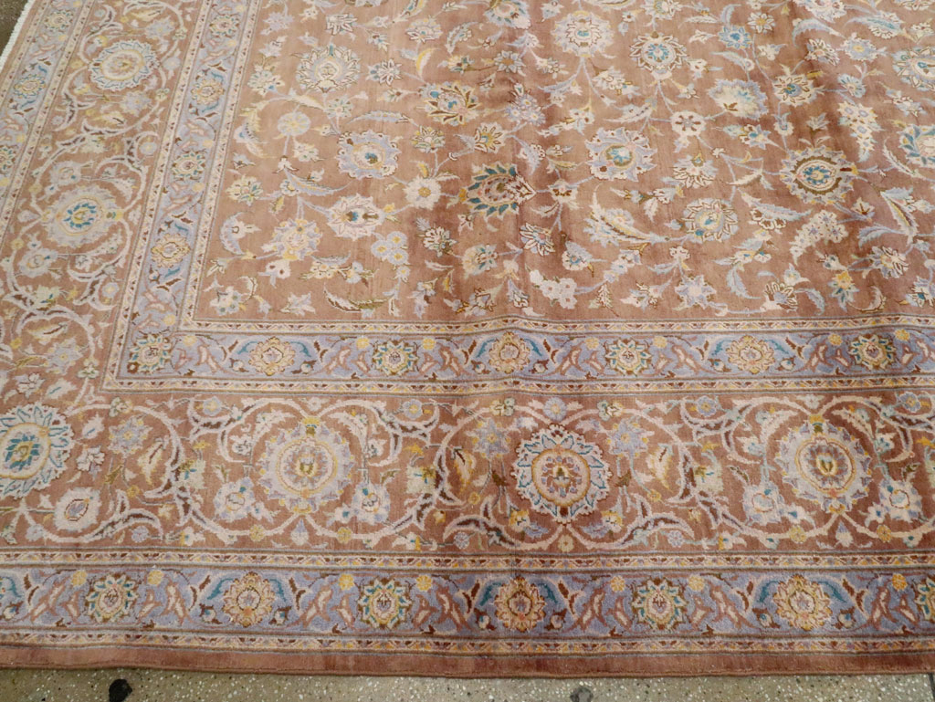 Vintage Persian Kashan Carpet, No.17195 - Galerie Shabab