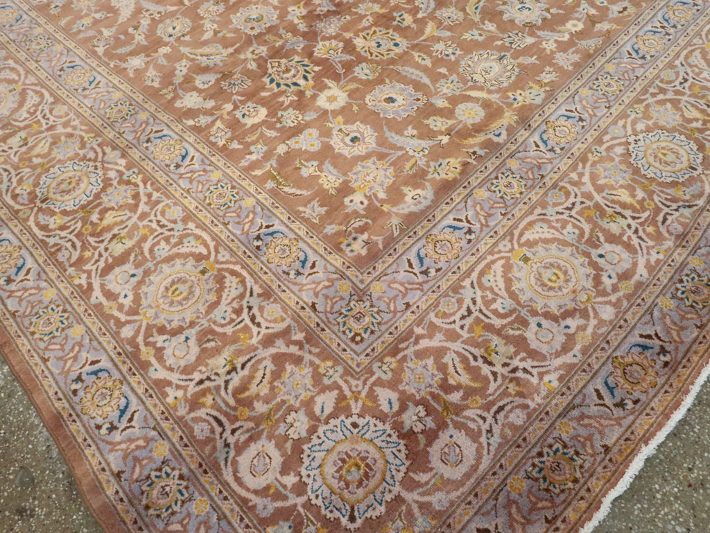 Vintage Persian Kashan Carpet, No.17195 - Galerie Shabab