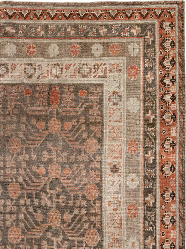 Antique East Turkestan Khotan Gallery Carpet, No.17196 - Galerie Shabab