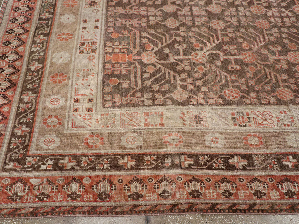 Antique East Turkestan Khotan Gallery Carpet, No.17196 - Galerie Shabab