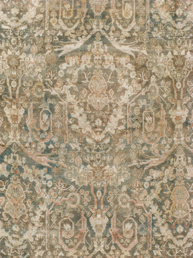 Antique Persian Mahal Carpet, No.17200 - Galerie Shabab