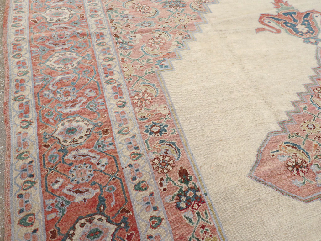 Antique Persian Serapi Room Size Carpet, No.17202 - Galerie Shabab