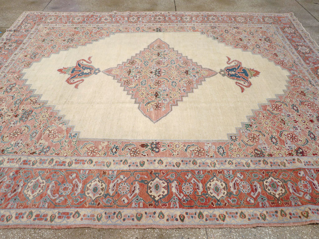 Antique Persian Serapi Room Size Carpet, No.17202 - Galerie Shabab