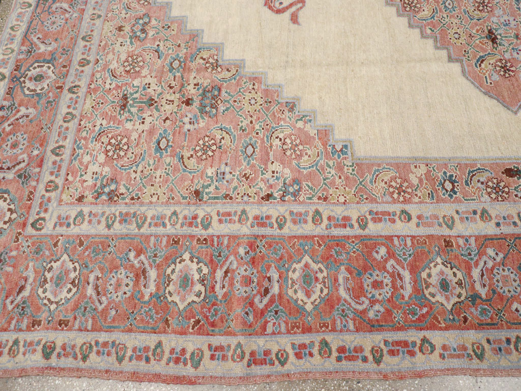 Antique Persian Serapi Room Size Carpet, No.17202 - Galerie Shabab
