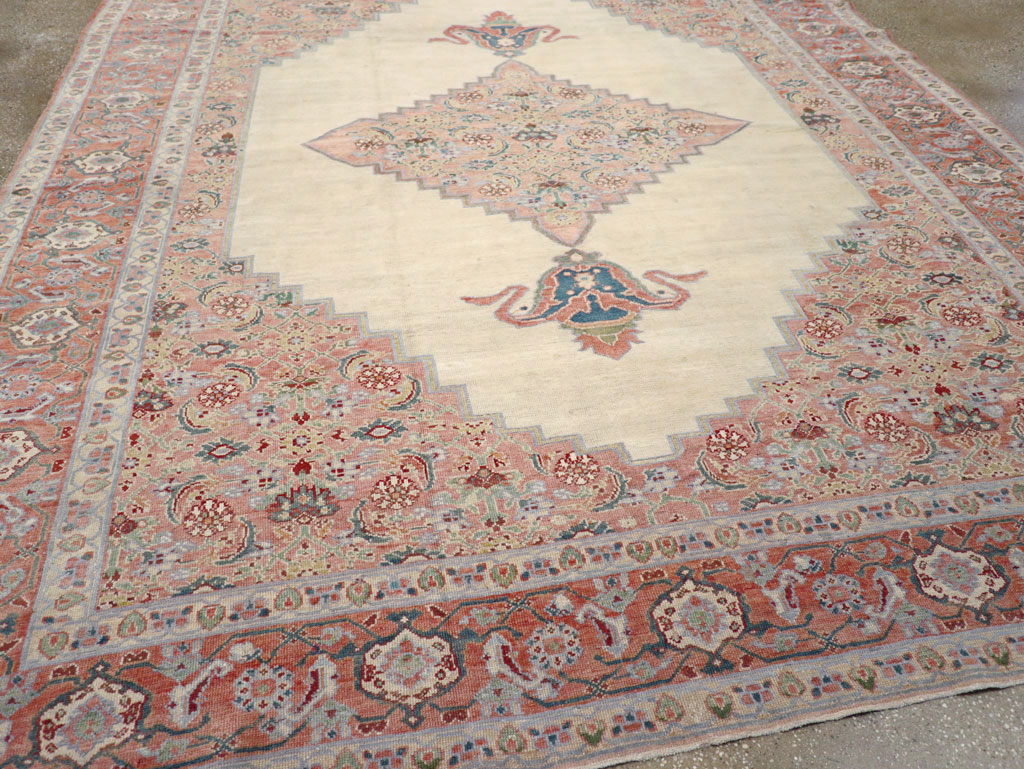 Antique Persian Serapi Room Size Carpet, No.17202 - Galerie Shabab