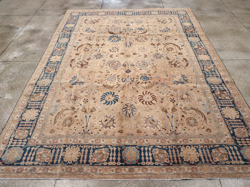 Antique Persian Tabriz Carpet, No.17211 - Galerie Shabab