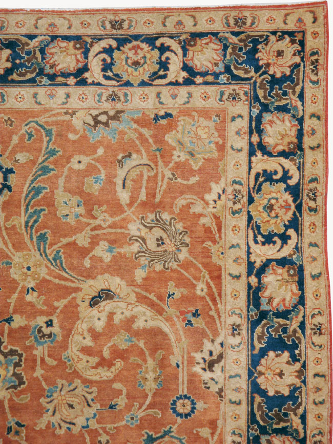 Antique Persian Tabriz Accent Carpet, No.17212 - Galerie Shabab