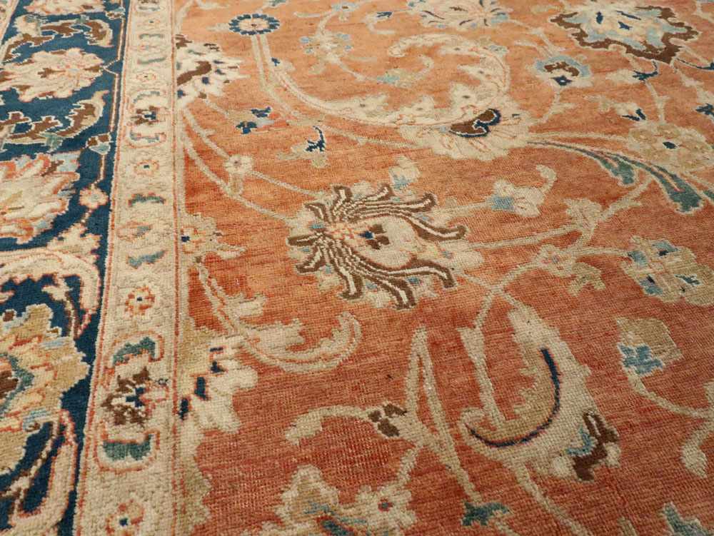 Antique Persian Tabriz Accent Carpet, No.17212 - Galerie Shabab