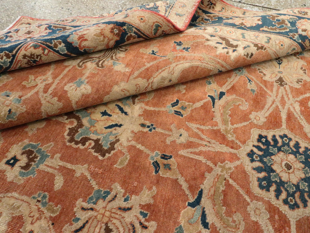 Antique Persian Tabriz Accent Carpet, No.17212 - Galerie Shabab