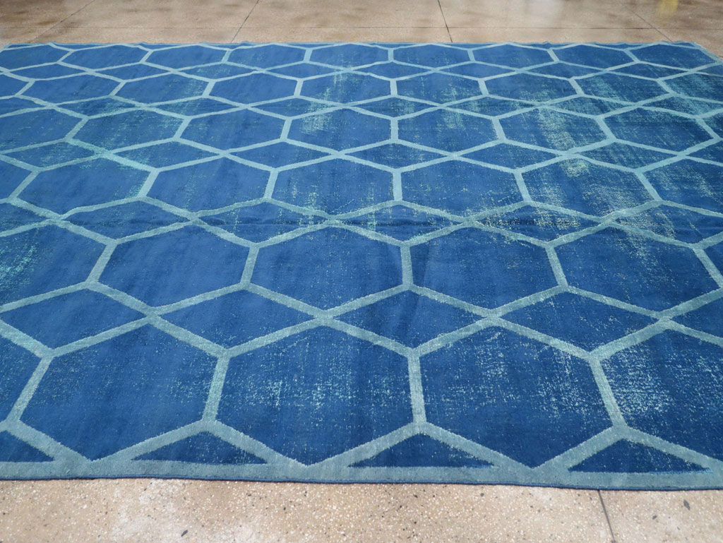 Vintage Deco Persian Tabriz Carpet, No.17221 - Galerie Shabab