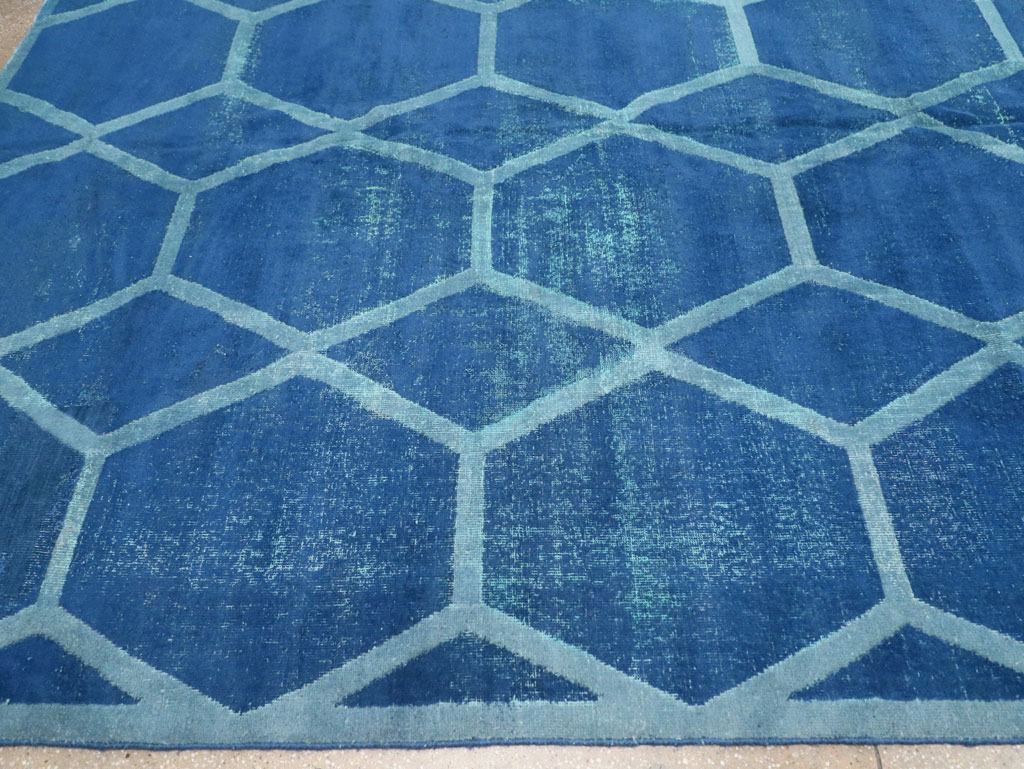 Vintage Deco Persian Tabriz Carpet, No.17221 - Galerie Shabab