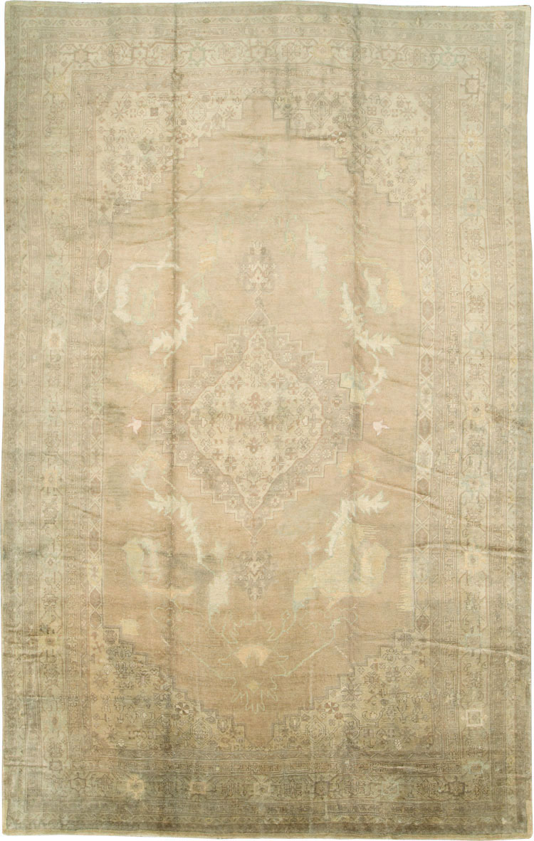 Antique Turkish Oushak Carpet, No.17222 - Galerie Shabab