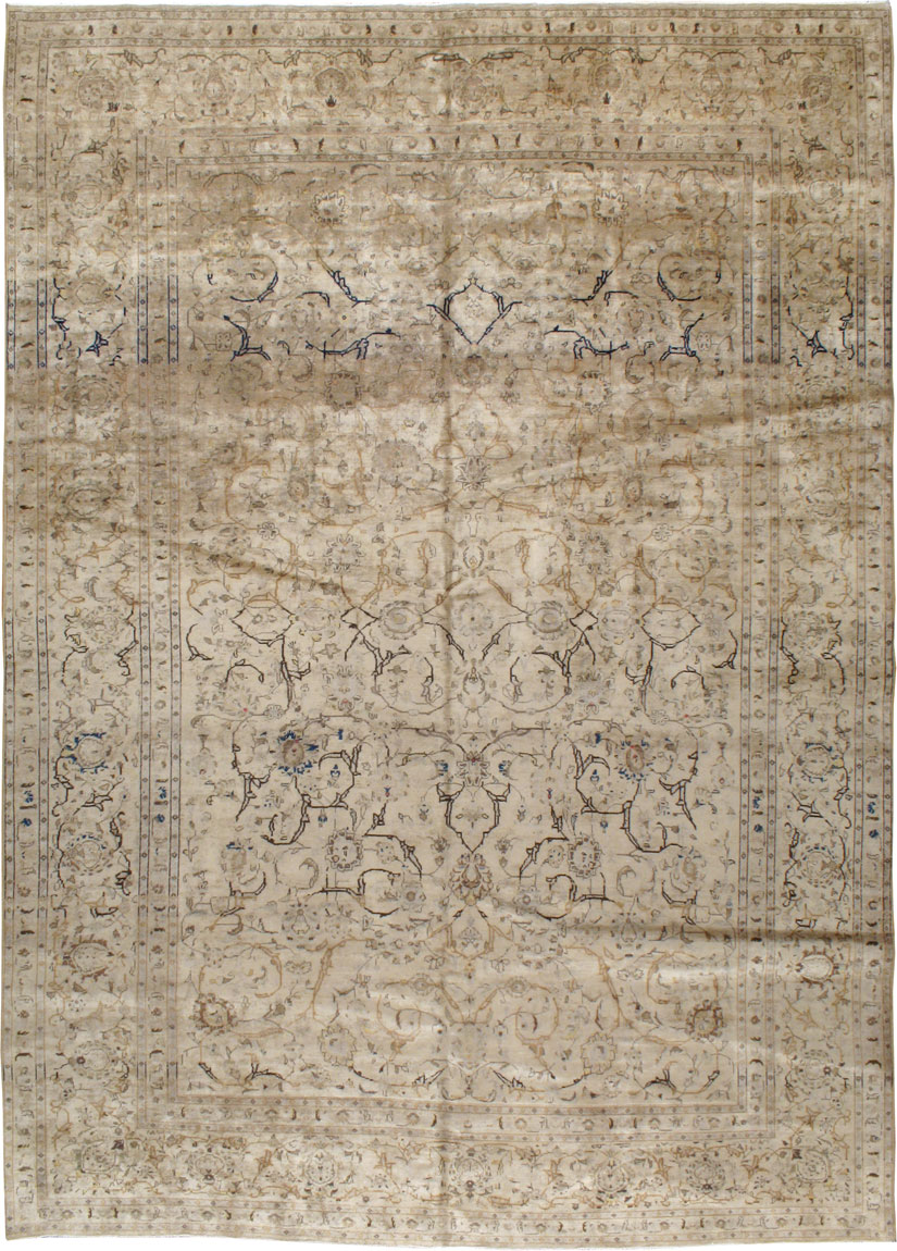 Antique Persian Kashan Carpet, No.17239 - Galerie Shabab