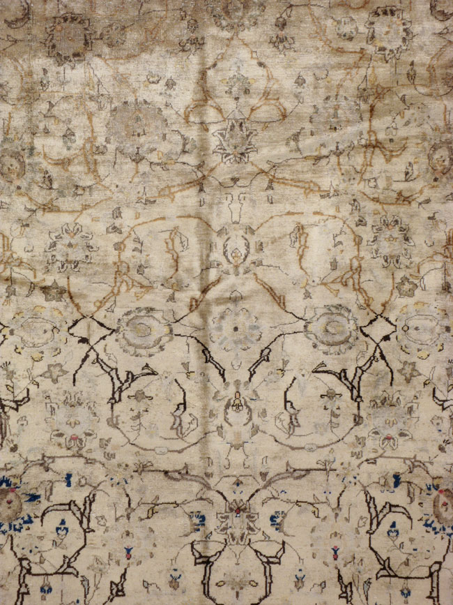 Antique Persian Kashan Carpet, No.17239 - Galerie Shabab