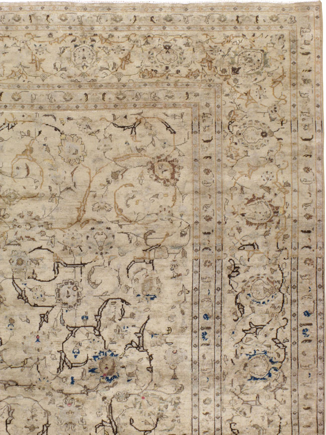 Antique Persian Kashan Carpet, No.17239 - Galerie Shabab